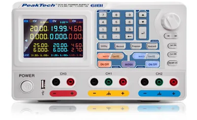 Produktbild von PeakTech 6181 - Labornetzgerät, 0 - 30 V, 0 - 6 A, stabilisiert, programmierbar