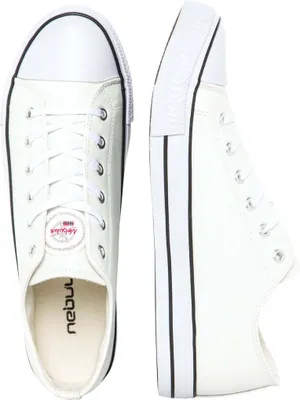 Produktbild von Nebulus Ledersneaker (niedrig) LEGARA Herren, Freizeitschuhe , Sneaker low , Q2537 - Herren, weiß, 44