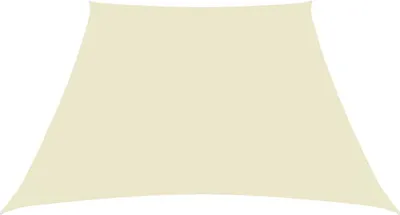 Obrázok produktu pre vidaXL markíza Oxford Fabric Trapézová 2/4x3 m krémová biela