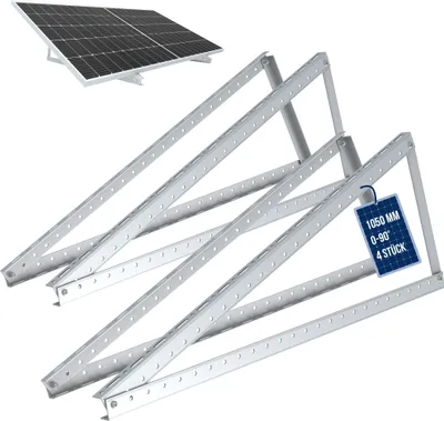 Zdjęcie produktu dla NuaSol panel słoneczny elewacyjny 105 cm zestaw 4 | dach płaski, PV, regulacja 0-90°