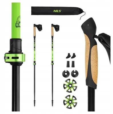 Produktbild von Nils NW8611 Nordic Walking Stöcke, verstellbar, grün