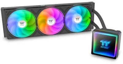 Image de Thermaltake TH360 V3 A-RGB Sync CL-W466-PL12SW-A Watercooling AIO Ventilateur 1x 360 mm ARGB Noir