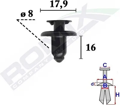 Produktbild von 10x ROMIX C70346 Clip Zier- / Schutzleiste