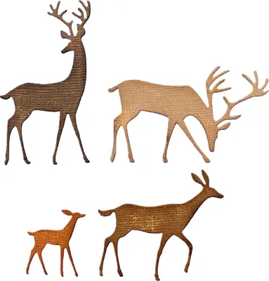 Produktbild von Sizzix Thinlits Stanzschablone "Darling Deer by Tim Holtz"