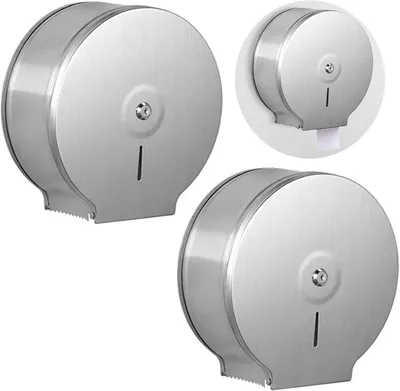 Productafbeelding van Wandmontage Toiletpapierdispenser - RVS - Waterdicht - 27 x 26 x 11,8 cm