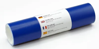 Produktbild von Kreativplotter Vinylfolie matt INTENSIVBLAU 21x300 cm