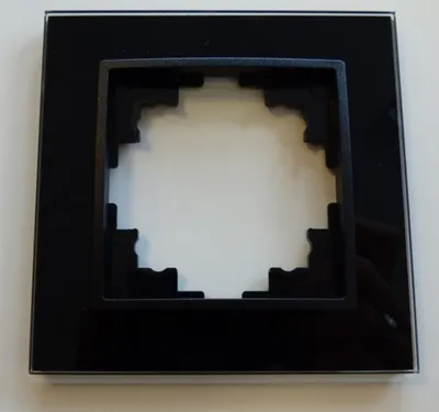 Produktbild von 7829 Abelka Nuovo schwarz Glasrahmen 1-fach 90 x 90 mm