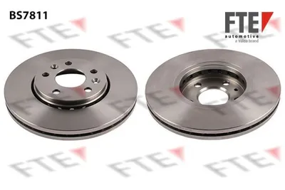 Produktbild von 2 Bremsscheiben Vorderachse belüftet Ø 296 mm 28 mm FTE für u.a. RENAULT TRAFIC