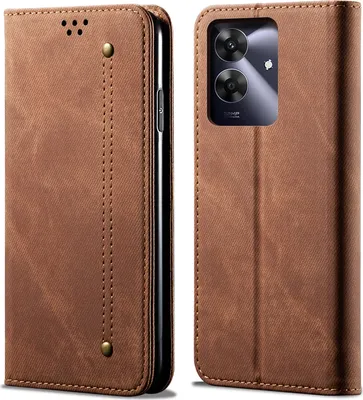 Obrázek produktu pro Pouzdro pro Realme Note 60, Kožené Peněženkové Pouzdro s Magnetickým Uzavíráním a Stojánkem hnědé