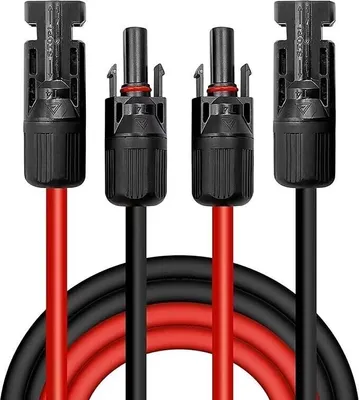 Produktbild von Solarkabel, Solarkabelverlängerung 3 Meter, Solarkabelverlängerung (rot/schwarz)