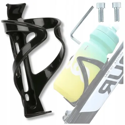 Produktbild von Flaschenhalter Fahrrad schwarz leicht für Wasserflasche 14,5 cm