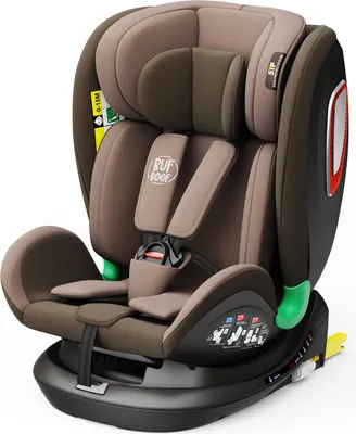 Obrázok produktu pre Detská autosedačka Platinum DELUXE i-Size s otočným systémom Isofix o 360 stupňov – BUF BOOF 0, 36 kg, Top Tether 40–150 cm, farba Coffee
