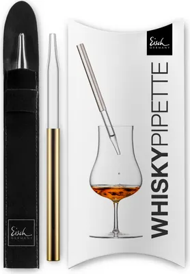 Obrázok produktu pre Eisch odmerka na whisky/rum z platiny, balená v darčekovej krabičke – s možnosťou personalizácie gravírovaním