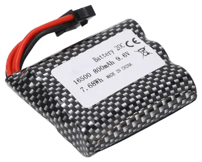 Productafbeelding van RC Autobatterij 800mAh 9,6V - Vervangbatterij - Verbeterde prestaties - Compatibel met S911/S912 - Geschikt voor 9115/9116 - Lange levensduur - Accu