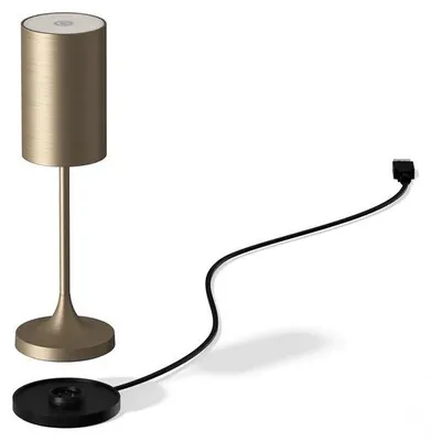 Image de Lampe de table sans fil rechargeable télécommandée Vina 200 - Laiton brossé