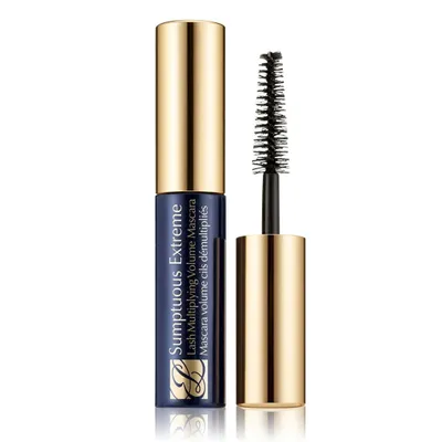 A studio shot of an Estée Lauder mascara tube and wand against a white background.