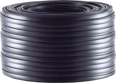 Produktbild von Telefonkabel 4-adrig flach schwarz 20m