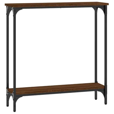 Zdjęcie produktu dla vidaXL Stolik konsola brązowy dąb 75x22,5x75 cm materiał drewnopochodny