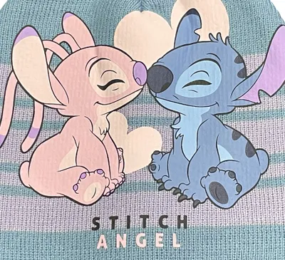 Produktbild von Stitch & Angel Kinder Mädchen Winter-Mütze Beanie-Mütze , Farbe:Blau, Größe:54