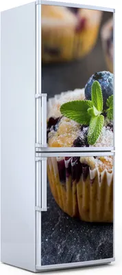 Produktbild von Magnete Dekorative - 70 cm x 190 cm - Küche - Magnetmatte Kühlschrankmagnete - Blaubeer Muffins