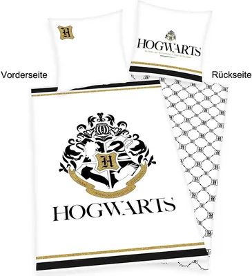 Produktbild von Herding Harry Potter Hogwarts Bettwäsche mit Golddruck , 80x80 U 135x200cm