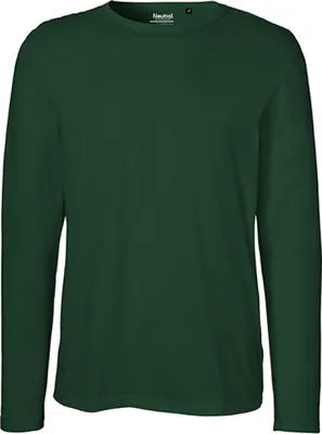 Produktbild von Neutral O61050 | Herren Long Sleeve T-Shirt / 100% Fairtrade-Baumwolle - Farbe: Bottle Green - Größe: M