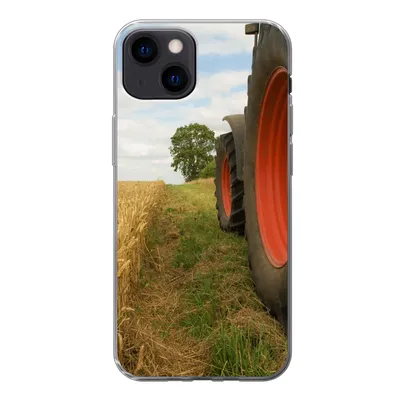 Produktbild von MuchoWow® Handyhülle Schutzhülle Hülle für iPhone 13 Traktor - Räder - Weizen Silikon Softcase Handy Hülle - Karteninhaber