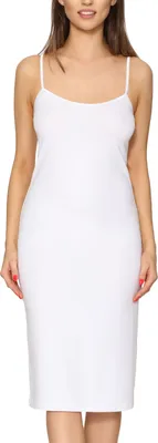 Produktbild von Merry Style Damen Unterkleid Unterrock verstellbare Träger MS10-402 (Weiß, L)
