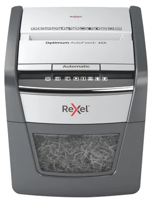 Produktbild von Rexel Optimum AutoFeed+ 45X Automatischer Aktenvernichter Sicherheitsstufe P4