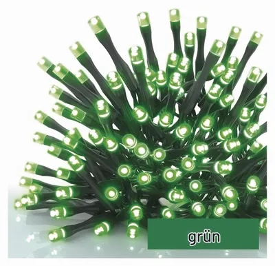 Productafbeelding van Emos D1AG01, Guirlande, Polyvinylchloride (PVC), Meerdere kleuren, 10 meter, Groen, IP44
