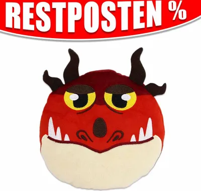 Obrázek produktu pro Plyšový polštářek s motivem draka s hákovitými zuby – cca 16 cm