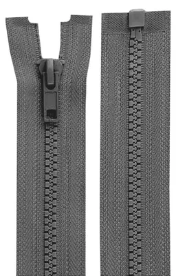 1 Reißverschluss Profil 5mm 95 cm teilbar, Autolock, grau