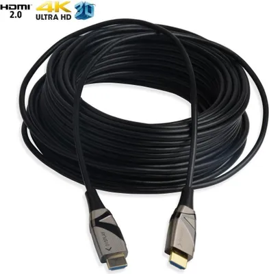 Zdjęcie produktu dla Techly ICOC HDMI-HY2-050, 50 m, HDMI Typu A (Standard), HDMI Typu A (Standard), 3840 x 2160 px, Kompatybilność 3D, Czarny