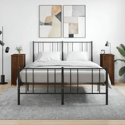 Produktbild von The Living Store Nachttische 2 Stk. Braun Eichen-Optik 32x42x80 cm Holzwerkstoff