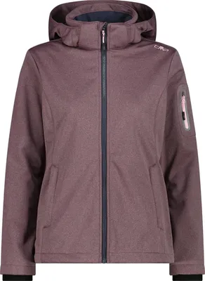 Image de Cmp Femme Veste Zip Capuche Rose Mel. Pink Mel. 42