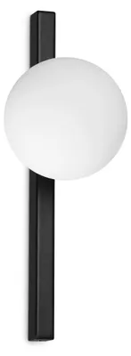 Produktbild von Zeitgenössische Wandleuchte Binomio Metall Schwarz 1 Licht G9 4W 3000K Ip20