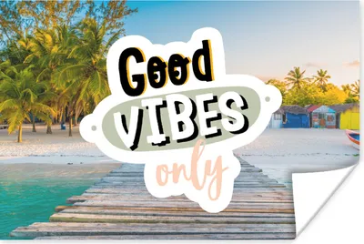 Produktbild von MuchoWow® Poster Sommer - Sprichwörter - Strand 90x60 cm - Schlafzimmer
