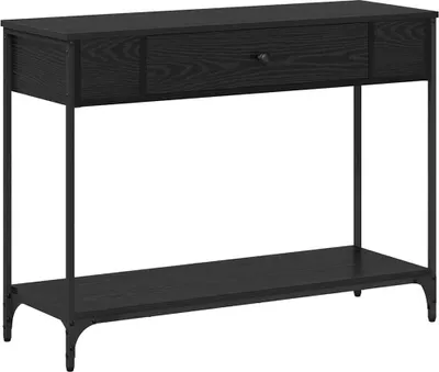 Immagine prodotto di vidaXL Tavolo consolle vari look rovere nero 100 x 34,5 x 75 cm