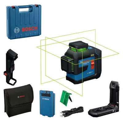 Produktbild von Linienlaser GLL 80-33 G, BA 3.7V 3.0Ah XL + USB-C®-Kabel im Handwerkerkoffer