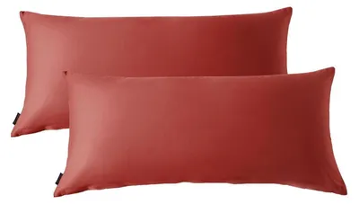 Produktbild von Kissenbezüge Satin 40x80 cm Baumwolle 2er Set Rot