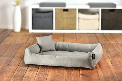 Immagine prodotto di Rohrschneider – RS 22250 – Divano confortevole, dimensione 2, grigio riciclato – Grigio – Arredamento per animali domestici