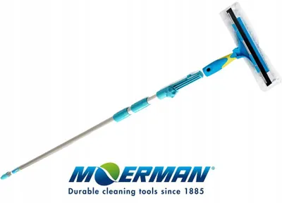 Produktbild von Reinigungsset für Glasflächen Moerman Combi 35 cm + Teleskopstange 4 m