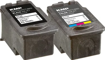 Produktbild von KMP Tintenpatrone passend für Canon PG560XL 3712C001, CL561XL 3730C001