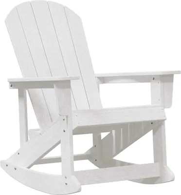 Produktbild von vidaXL Adirondack-Schaukelstuhl Weiß 92 x 73,5 x 92 cm HDPE