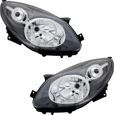 Produktbild von TYC Scheinwerfer Set für Renault Twingo 2 CN0 3/2007- Schwarz H4 LWR