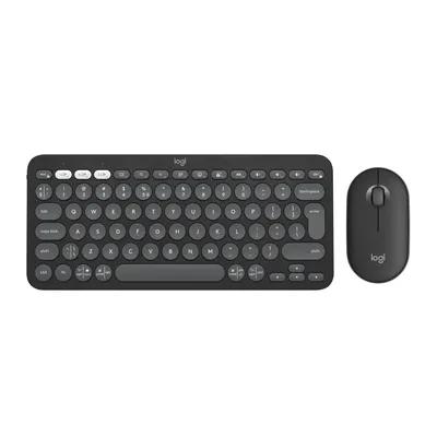 Immagine prodotto di Logitech 920-012209 - Wireless - RF Wireless + Bluetooth - Interruttore a forbice - AZERTY - Grafite - Mouse entha