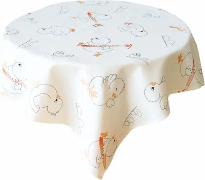 Produktbild von Tischdecke 85 x 85 Stickerei Küken Ostern Osterdecke 85 x 85 cm