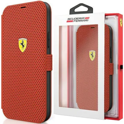 Produktbild von Ferrari Fespeflbkp12Sre Iphone 12 Mini 5,4"" Czerwony/Rot Buch Auf Spur Perforiert