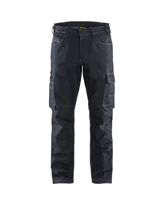 Produktbild von Blakläder Service Bundhose Denim Stretch 1439 1141 in marineblau, Größe:60