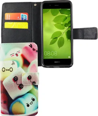 Produktbild von Handyhülle Tasche für Handy Huawei Nova 2 Schriftzug Marshmallows